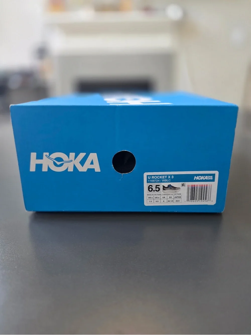 Hoka Rocket X3 Racing Shoes - Gray, Black & Blue
